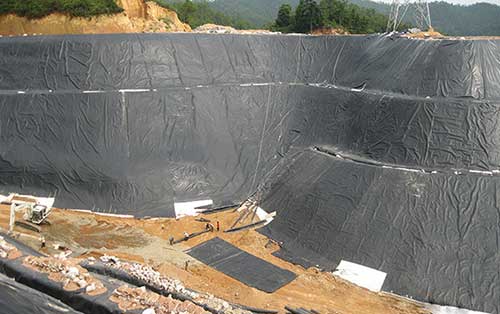 固定危廢填埋場土工膜完整性檢測、土工膜滲漏檢測、土工膜滲漏探測、土工膜破損探測